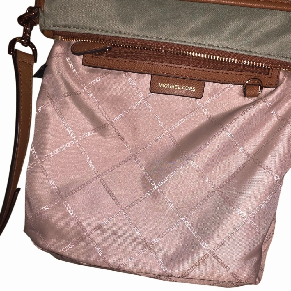 Michael Kors Olive Green Nylon crossbody- Current Collection - Picture 10 of 15
